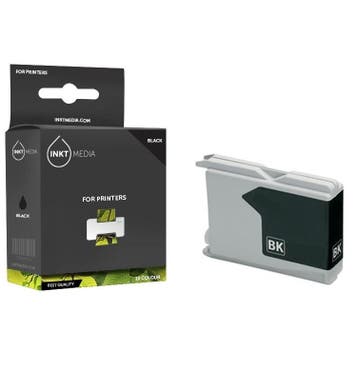Huismerk Cartridge Zwart t.v.v. Brother LC-970BK, Nieuw, Cartridge, Inktmedia