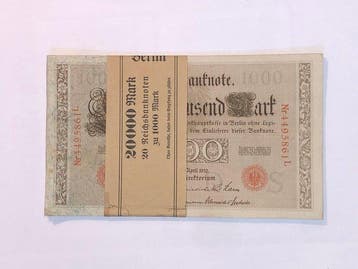 Duitsland. - 20 x 1000 Mark - 1910 - Pick 44b (Zonder, Postzegels en Munten, Bankbiljetten | Europa | Niet-Eurobiljetten