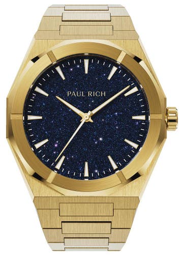 Paul Rich Star Dust II Gold SD202 horloge, Sieraden, Tassen en Uiterlijk, Horloges | Heren, Overige merken, Staal, Verzenden, Polshorloge