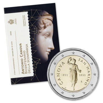 San Marino 2 Euro Canova 2022, Verzenden