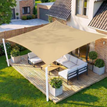 Terrasoverkapping Zeil 4x5m | UV-Bescherming | Laatste Stuk!, Tuin en Terras, Schaduwdoeken, Ophalen of Verzenden, Zo goed als nieuw