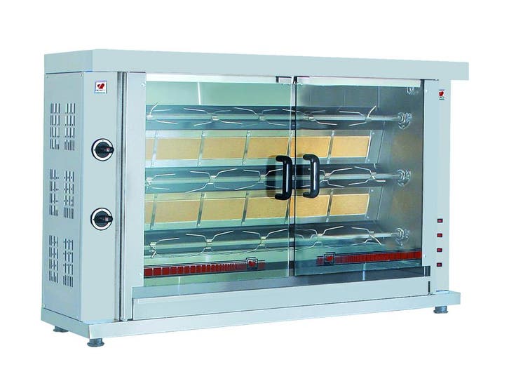 Combisteel Kippengrill | 3 Spitten | Voor ca. 15 kippen | Ga, Zakelijke goederen, Horeca | Keukenapparatuur, Nieuw in verpakking