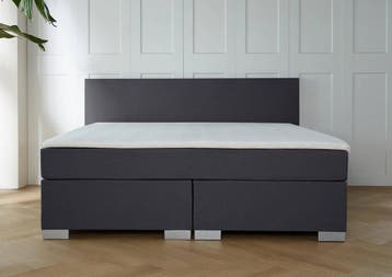 ACTIE! Boxspring Nantes 160 200 Antraciet, Verzenden, 200 cm, 160 cm, Nieuw