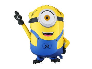 Folieballon Minion Mel 72x64cm, Ophalen of Verzenden, Nieuw