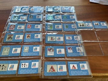 Nederland 1999 - 13 zilveren kinderzegels. 1.2 gr .999, Postzegels en Munten, Gestempeld