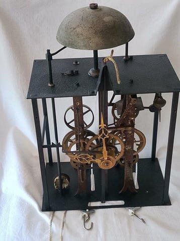 Comtoise klok - Messing, IJzer - 1850-1900 -