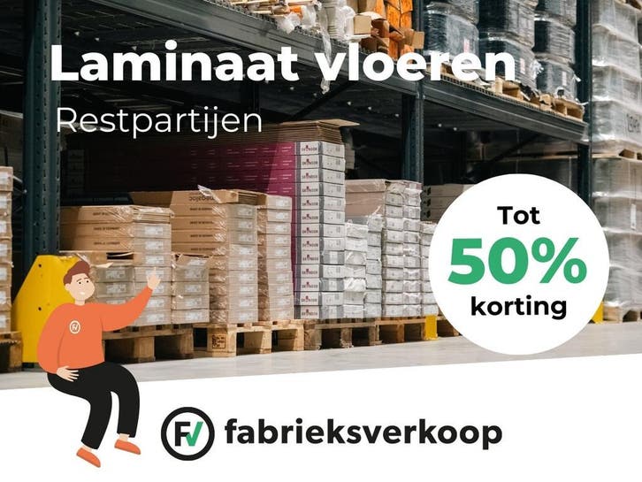 Goedkoop Laminaat Restpartijen | Vanaf €7,95 | Voorraad, Huis en Inrichting, Stoffering | Vloerbedekking, Wit, Crème, Beige, Bruin