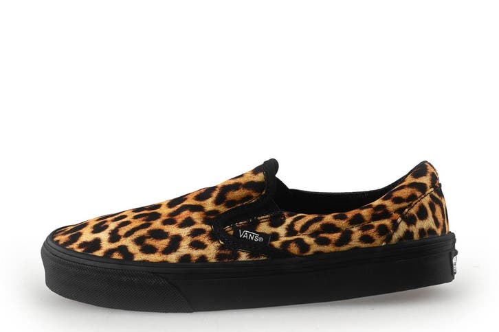Vans Instappers in maat 37 Panter, Kleding | Dames, Schoenen, Overige kleuren, Zo goed als nieuw, Instappers, Verzenden