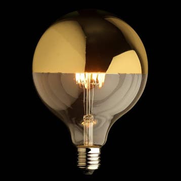 Calex LED Filamentlamp Globe Mirror Gold Ø95mm E27 4W, Huis en Inrichting, Ophalen of Verzenden, Nieuw