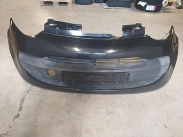 Voorbumper Zwart Peugeot 107, Ophalen, Gebruikt, Voor, Bumper