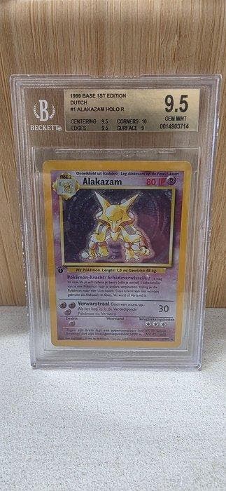 Pokémon - 1 Graded card - Alakazam, 1999 Pokémon Base Set, Hobby en Vrije tijd, Verzamelkaartspellen | Pokémon