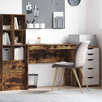 vidaXL Bureau Gerookt eiken 100 x 40 x 76 cm, Verzenden, Nieuw