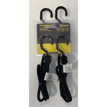 Benson Elastische bagagespin - 100 cm - Zwart - 2 stuks -..., Ophalen of Verzenden, Nieuw
