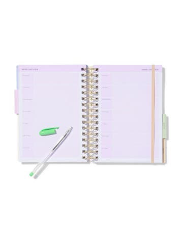 HEMA Planner A5 21x18cm met tabs crème, Diversen, Verzenden, Nieuw