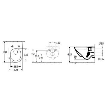 Wandcloset Villeroy & Boch Subway 3.0 CeramicPlus TwistFlush, Ophalen of Verzenden, Nieuw