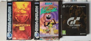 Sega - Saturn & PS4 - Defcon 5/Vyctori Goal/Gran Turismo -, Nieuw