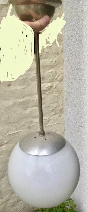 Kroonluchter - Opaline glas, Antiek en Kunst, Antiek | Lampen