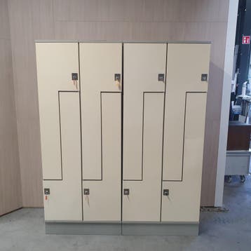 8-deurs Oostwoud ruimte besparende Z-lockerkast - 195x160x50, Ophalen of Verzenden, Nieuw