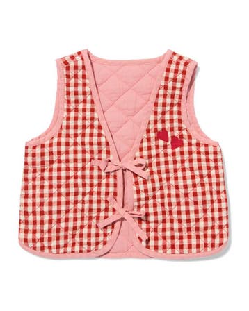 HEMA Omkeerbaar babygilet ruiten rood, Verzenden, Nieuw