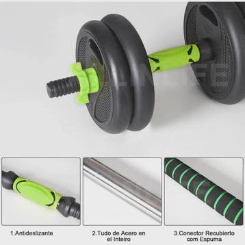 Verstelbare Dumbbell Set 10-40kg met Verbindingsstang - Comp, Sport en Fitness, Verzenden, Nieuw