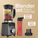 2dekans | KitchenBrothers Blender Met Drinkfles - 1200W -, Ophalen of Verzenden, Gebruikt