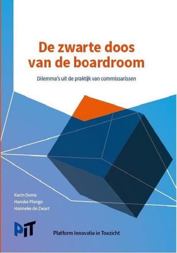 De zwarte doos van de boardroom, dilemmas uit de praktijk, Verzenden, Zo goed als nieuw, Hanske Plenge