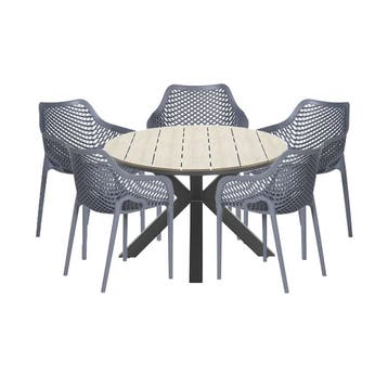 Garden Impressions Air XL tuinset 6-delig donker grijs -, Verzenden, Nieuw
