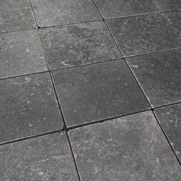 Getrommelde keramische vloertegels antraciet  20x20, Verzenden, Nieuw