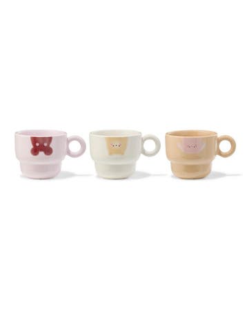 HEMA Mok 240 ml keramiek dieren - 3 stuks, Verzenden, Nieuw