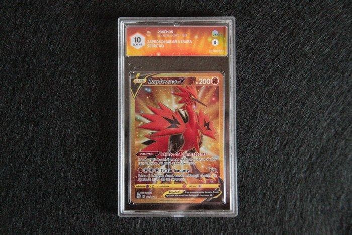 Pokémon - 1 Graded card - Zapdos di Galar 182 Foil, Secret, Hobby en Vrije tijd, Verzamelkaartspellen | Pokémon