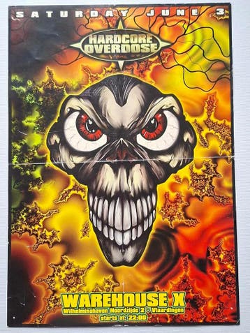 Hardcore Overdose saturday june 3 flyer A4, Verzamelen, Verzenden, Nieuw