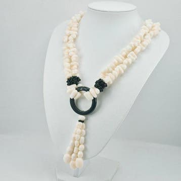 Koraal - Zilver - Halsketting - CORALLL BIANCO, Nieuw