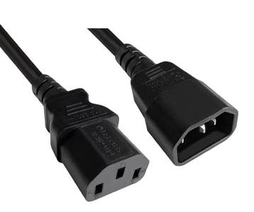 MAG-Kabel – DINIC Voedingsverlengstuk C13 naar C14 – 20cm |, Computers en Software, Pc- en Netwerkkabels, Ophalen of Verzenden