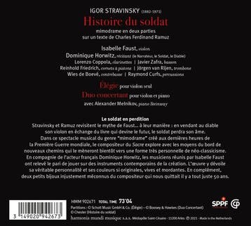 cd - isabelle faust dominique horwitz al - STRAVINSKY HIS..., Verzenden, Zo goed als nieuw