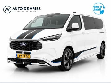 Zakelijke lease - Ford Transit Custom 320 2.5 PHEV L2H1 DC, Automaat, Startonderbreker, Gebruikt, Wit