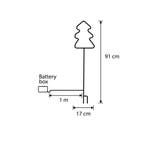 Kerst neon prikspot groen boom incl. LED met timer IP44 -, Verzenden, Nieuw