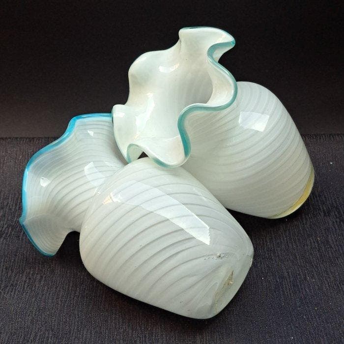 Murano - Vaas (2) - Glas, Antiek en Kunst, Antiek | Glas en Kristal