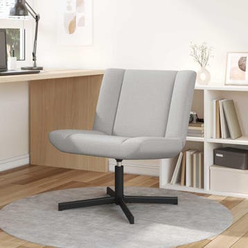 vidaXL Draaistoel Wolkengrijs 63 x 75 x 76 cm Stof, Verzenden, Nieuw, Grijs
