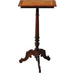 Wijntafel fraai ingelegd in schaaktafelachtige sfeer  ca 188, Ophalen of Verzenden