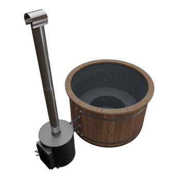 Welltub - Hottub Premium 1600 Thermowood met externe kachel, Verzenden, Nieuw