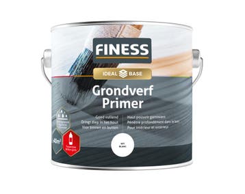 Finess Finess grondverf 2,5 liter, wit, Verzenden, Nieuw