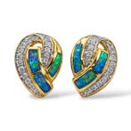 Zonder minimumprijs - Oorbellen - 14 karaat Geel goud,, Nieuw