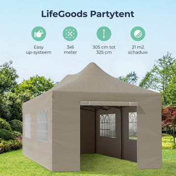 2dekans | LifeGoods Partytent - Paviljoen - EasyUp -, Ophalen of Verzenden, Zo goed als nieuw