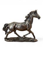 Decoratief ornament - Elegant Horse Sculpture – Bronze Style