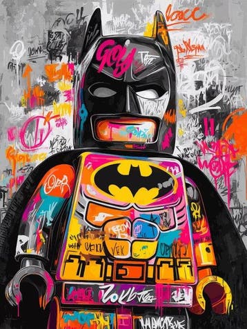IPR Graph - Graffiti Brick Batman, Kinderen en Baby's, Speelgoed | Duplo en Lego, Nieuw
