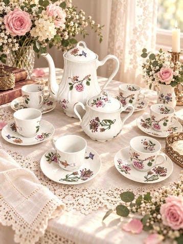 Limoges - Koffieservies - Porselein