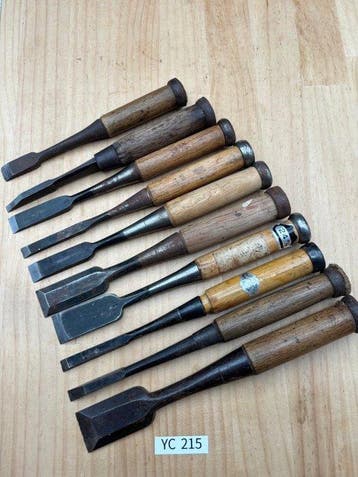Japanse timmermans gereedschapset YC215 beitels –
