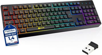 Draadloos Toetsenbord QWERTZ RGB | Tweedekansje | OP=OP, Ergonomisch, Nieuw, Ophalen of Verzenden, Overige indelingen
