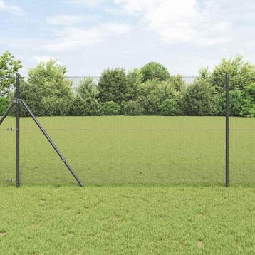 vidaXL Gelast gaashek 5000 x 100 cm Grijs, Verzenden, Nieuw, Kunststof