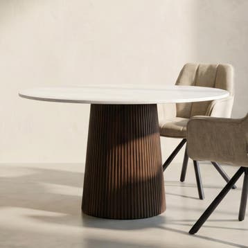 *WOONWINKEL* Ronde Eettafel Keramiek 120 Cm, Huis en Inrichting, Tafels | Eettafels, Verzenden, Nieuw